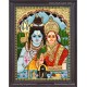 Shiva Parvathi Tanjore Painting