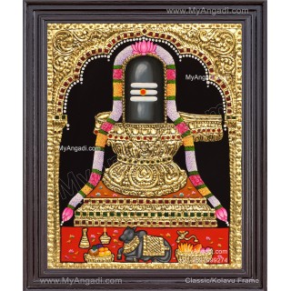 Shiva Lingam Tanjore Painting