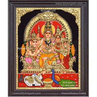 Shiva Family Tanjore Paintings