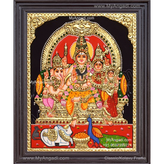 Shiva Family Tanjore Paintings