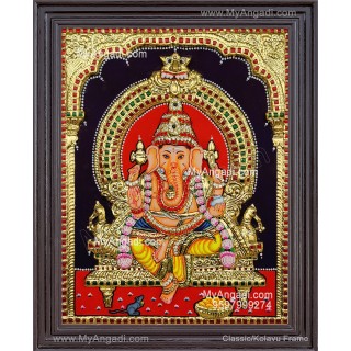 Ganapathi 3D Tanjore Painting