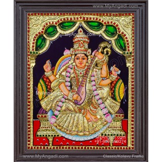 Saraswathi 3D Tanjore Painting