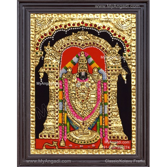 Venkateshwara  Swamy Tanjore Painting