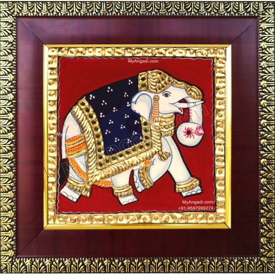 Elephant Tanjore Painting