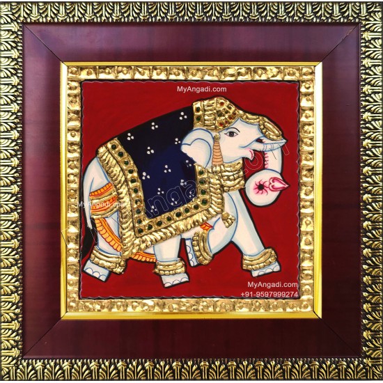 Elephant Tanjore Painting