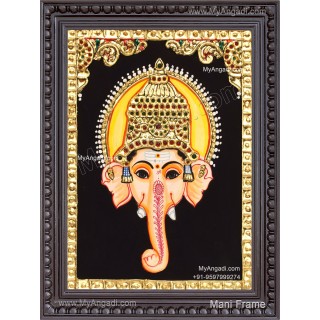Ganesha face Tanjore Paintings