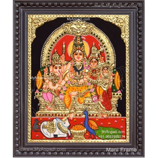 Shiva Family Tanjore Paintings