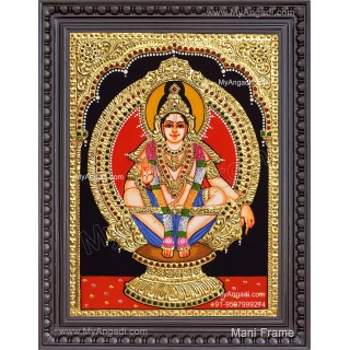 Iyyappa Swamy Tanjore Painting