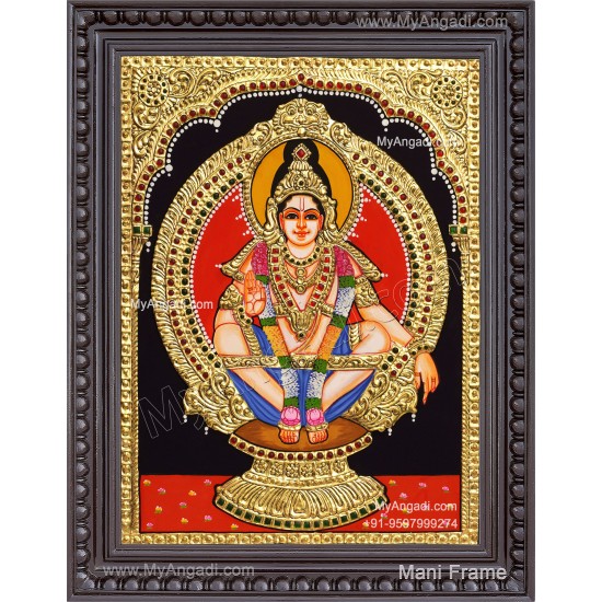 Iyyappa Swamy Tanjore Painting