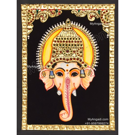 Ganesha face Tanjore Paintings