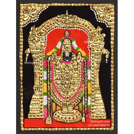 Venkateshwara Swamy  Tanjore Painting