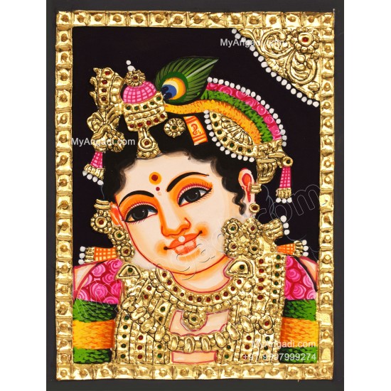 Krishna Face Tanjore Paintings