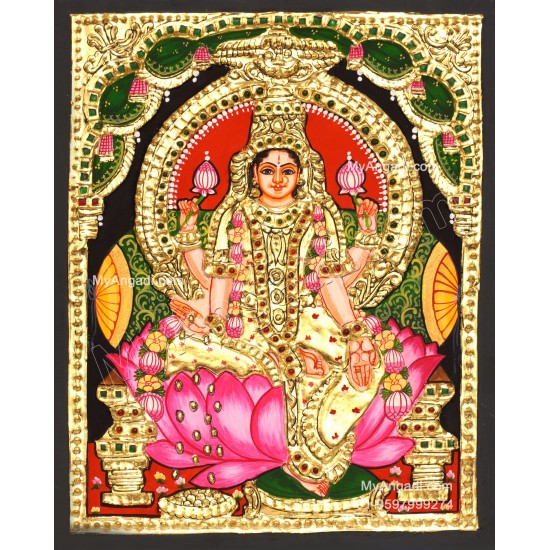 Aiswarya Lakshmi Tanjore Painting