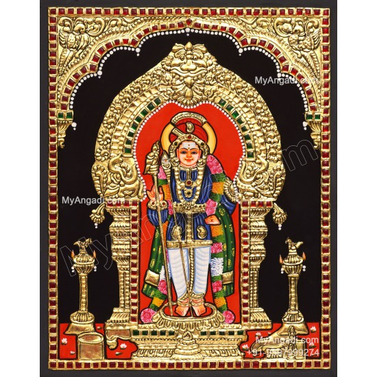 Palani Raja Alangara Murugan Tanjore Paintings