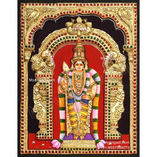 Murugar 3D Tanjore Painting