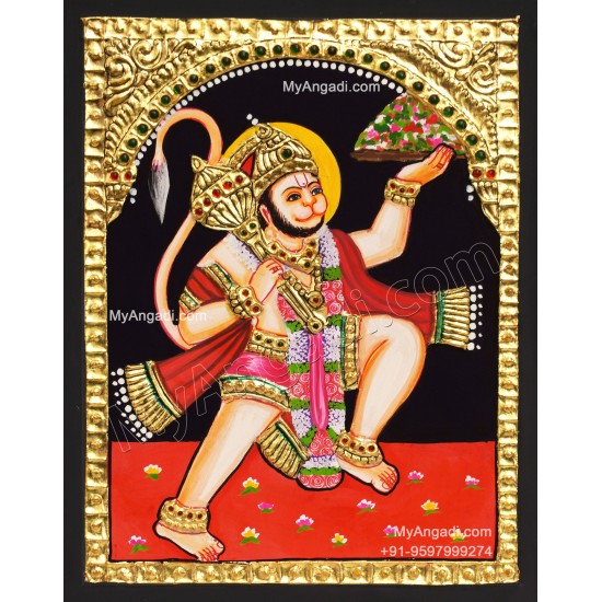 Hanuman Tanjore Painting