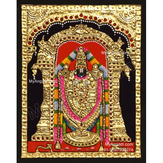 Venkateshwara  Swamy Tanjore Painting