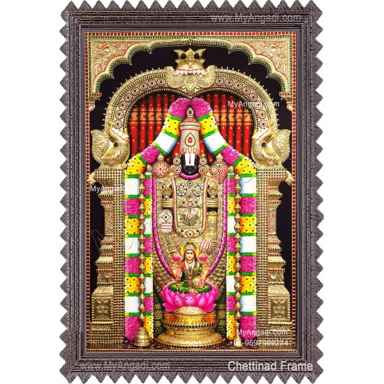 3d Balaji Lakshmi Tanjore Painting