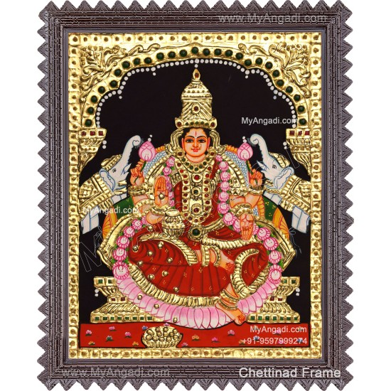 Gajalakshmi Tanjore Painting