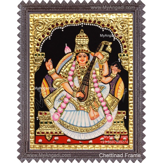 Saraswathi Tanjore Painting