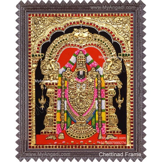 Venkateshwara  Swamy Tanjore Painting