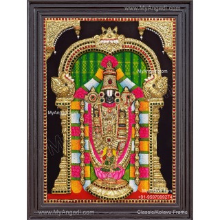 3d Balaji Lakshmi Tanjore Painting