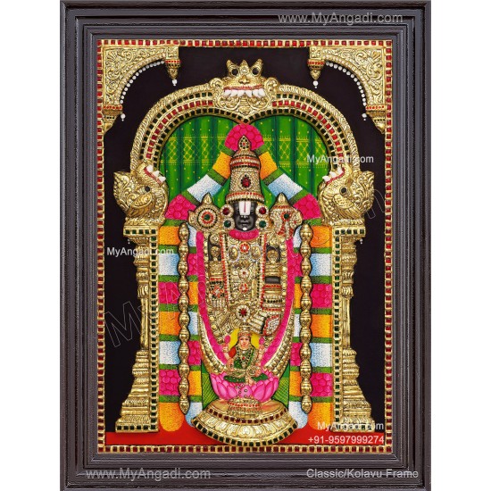 3d Balaji Lakshmi Tanjore Painting