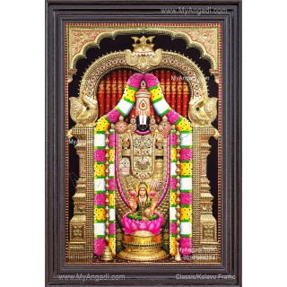 3d Balaji Lakshmi Tanjore Painting
