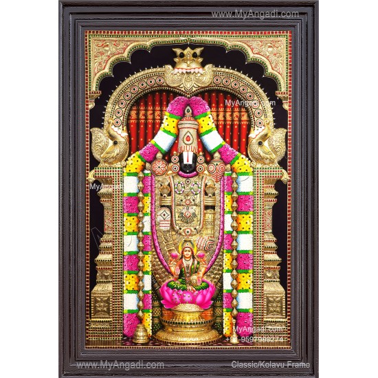 3d Balaji Lakshmi Tanjore Painting