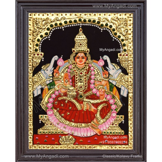 Gajalakshmi Tanjore Painting