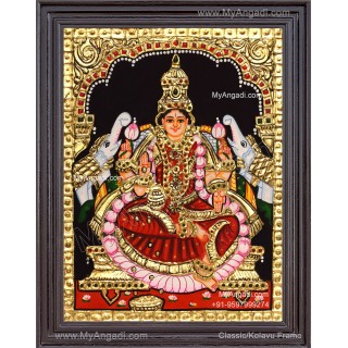Gajalakshmi Tanjore Painting