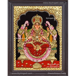 Gajalakshmi Tanjore Painting