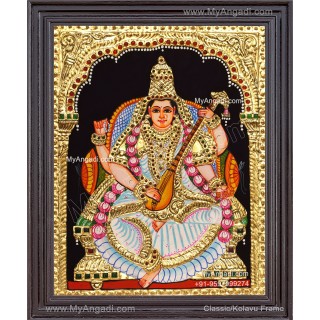 Saraswathi Tanjore Painting