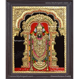 Venkateshwara  Swamy Tanjore Painting