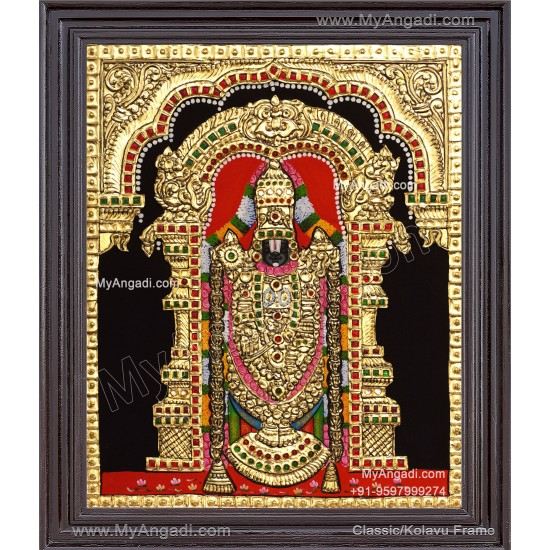 Venkateshwara  Swamy Tanjore Painting