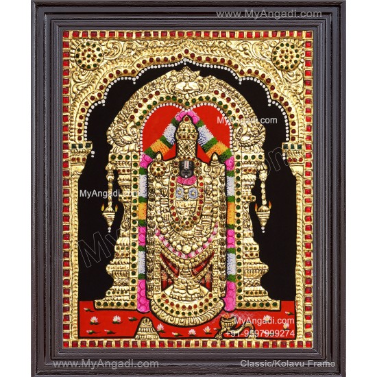 Venkateshwara  Swamy Tanjore Painting