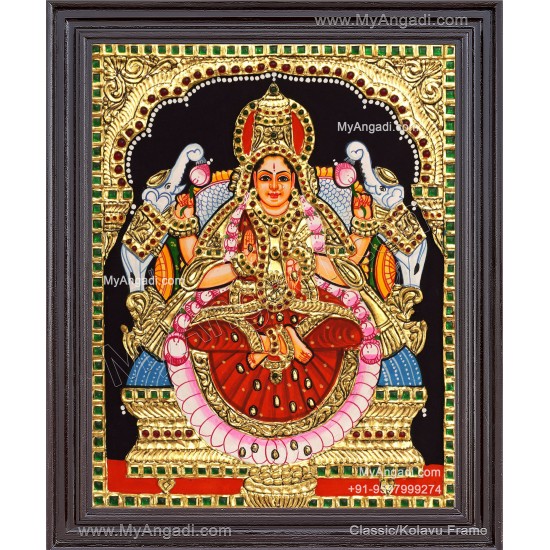 Gajalakshmi Tanjore Painting