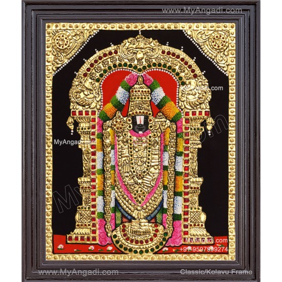 Venkateshwara  Swamy Tanjore Painting