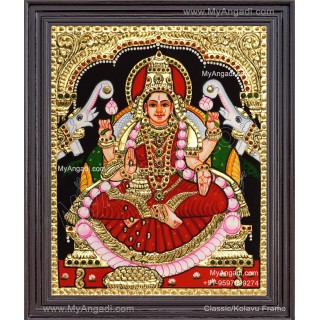 Gajalakshmi Tanjore Painting