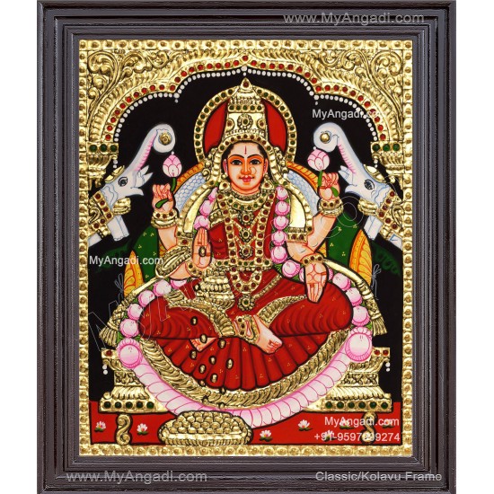 Gajalakshmi Tanjore Painting