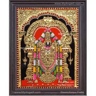 Venkateshwara  Swamy Tanjore Painting