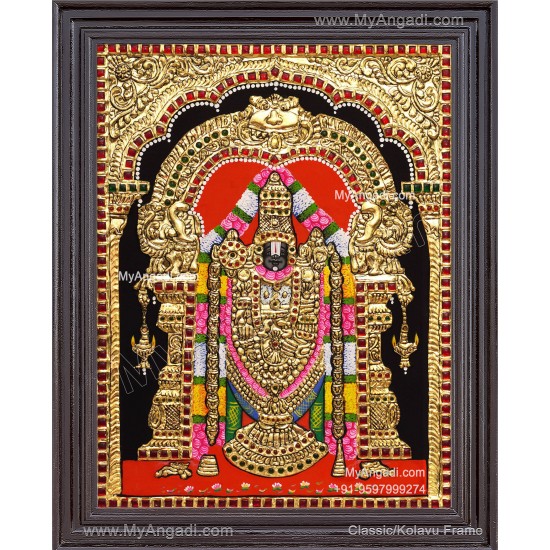 Venkateshwara  Swamy Tanjore Painting