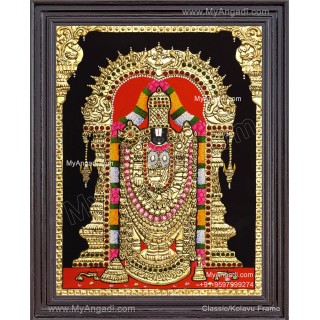 Venkateshwara  Swamy Tanjore Painting
