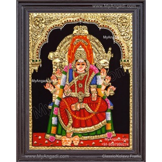 Samayapura Mariamman Tanjore Painting