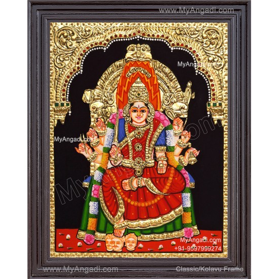 Samayapura Mariamman Tanjore Painting