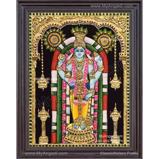 Guruvayoorappan Tanjore Painting