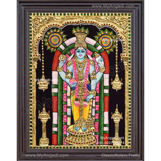 Guruvayoorappan Tanjore Painting