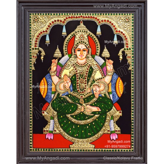 Lakshmi Devi Tanjore Painting