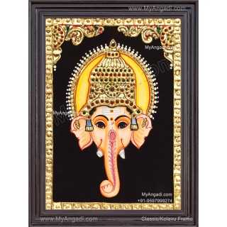 Ganesha face Tanjore Paintings