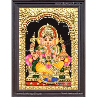 Ganapathi Tanjore Painting 